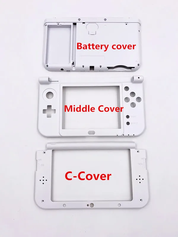 Совершенно новая средняя Крышка для нового 3DS XL LL с крышкой аккумулятора и C