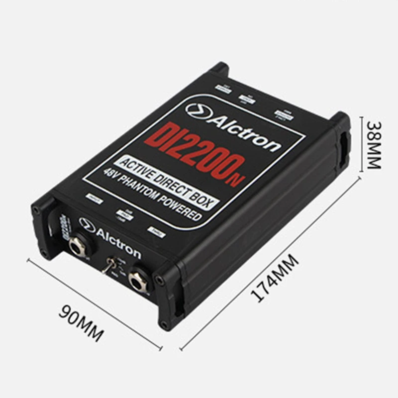 

Alctron DI2200N Active DI Box DIRECT BOX Impedance Conversion DI BOX