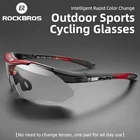 Солнцезащитные очки ROCKBROS для мужчин и женщин, фотохромные спортивные солнечные аксессуары UV400, для езды на велосипеде, рыбалки, мотоцикле, вождения