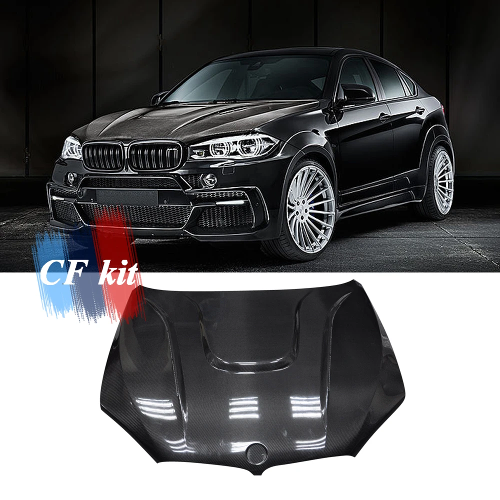 CF комплект капот из натурального углеродного волокна крышка двигателя для BMW F15 F16