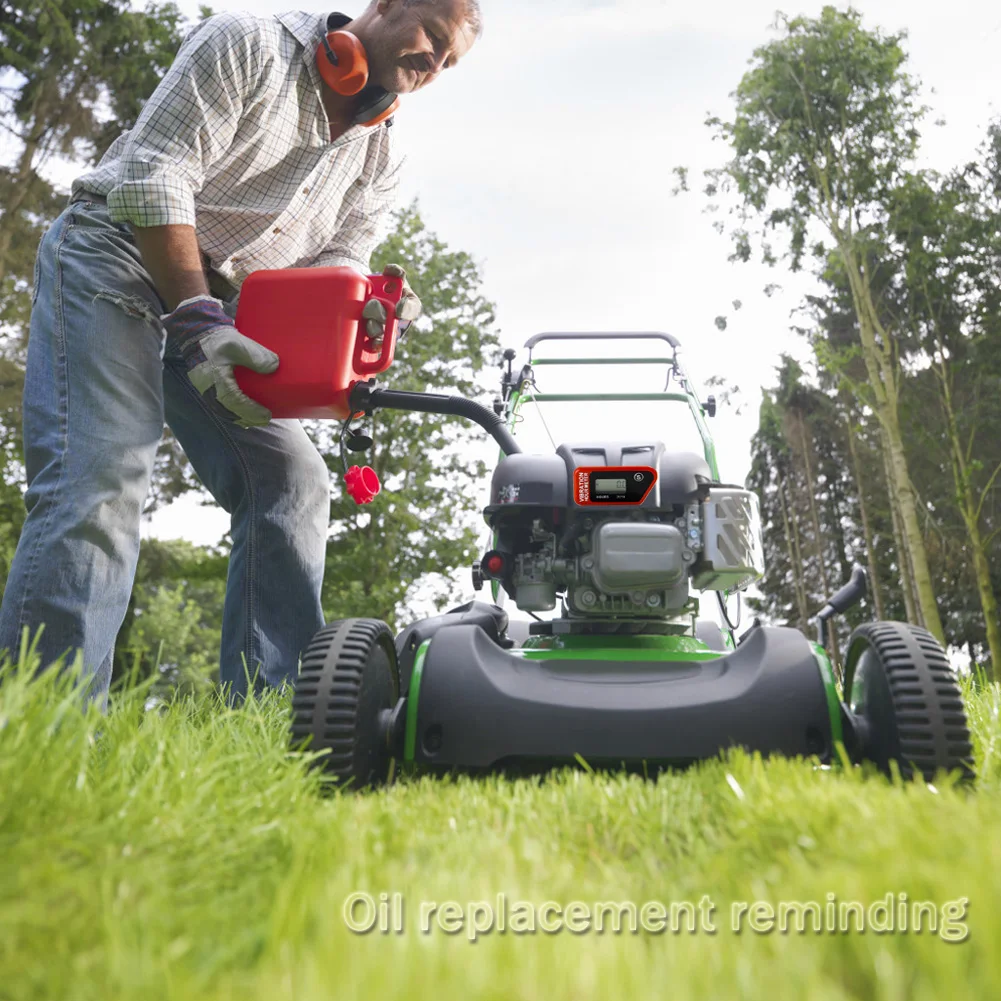 Водонепроницаемый ЖК дисплей Беспроводной вибрации счетчик моточасов для
