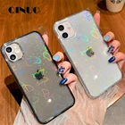 Голографический прозрачный чехол для iPhone 11 13 12 Pro XS Max Mini X XR SE 2020 7 8 Plus