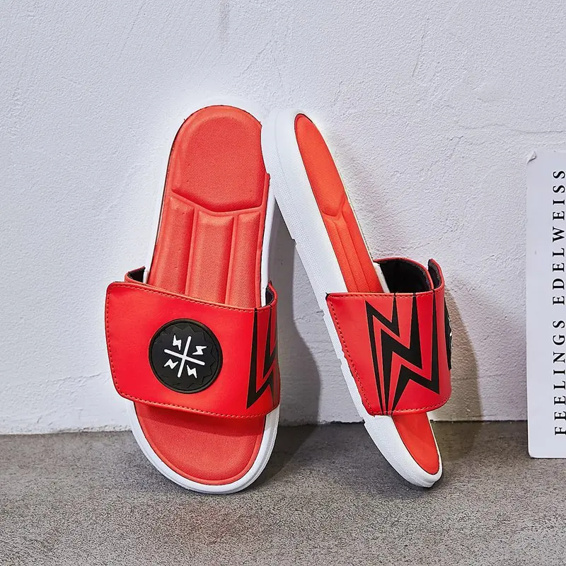 

Summer Slippers Men Indoor 2021 Cool Cartoons Soft Bottom Women Sandals Trend Unisex Slides Outdoor Beach Shoes Men Home 35-46