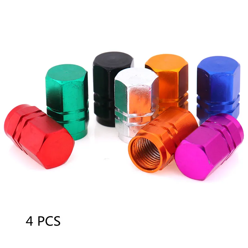 

4pcs/set Anti-theft Aluminum Car Wheel Tires Valves Tyre Stem Air Caps Cove Dustproof Cover Car Accessories
