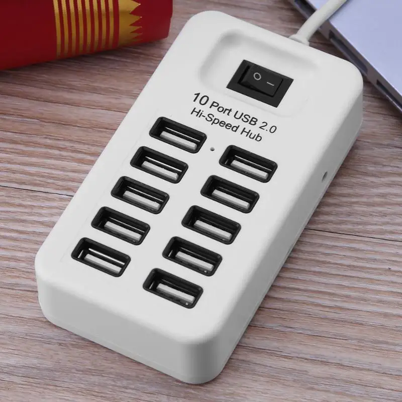 Зарядное устройство Basix usb хаб 2 0 Multi USB высокоскоростной разветвитель 4 / 7/10 портов