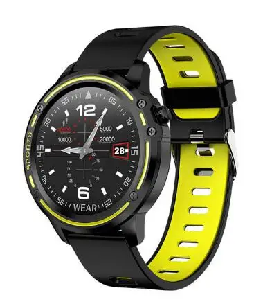 green L8 Smart Watch Men IP68 Waterproof Reloj Hombre Mode SmartWatch with Blood Pressure Watches Sports Fitness Heart Rate Watch Man - Цвет: green