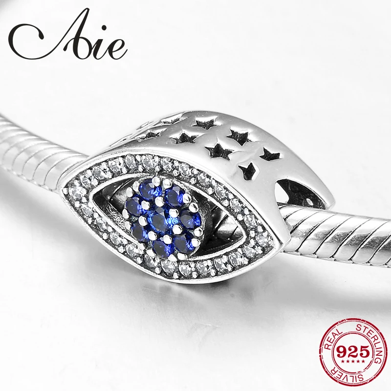 Модные синие бриллиантовые бусины злого цвета для женщин подарок из