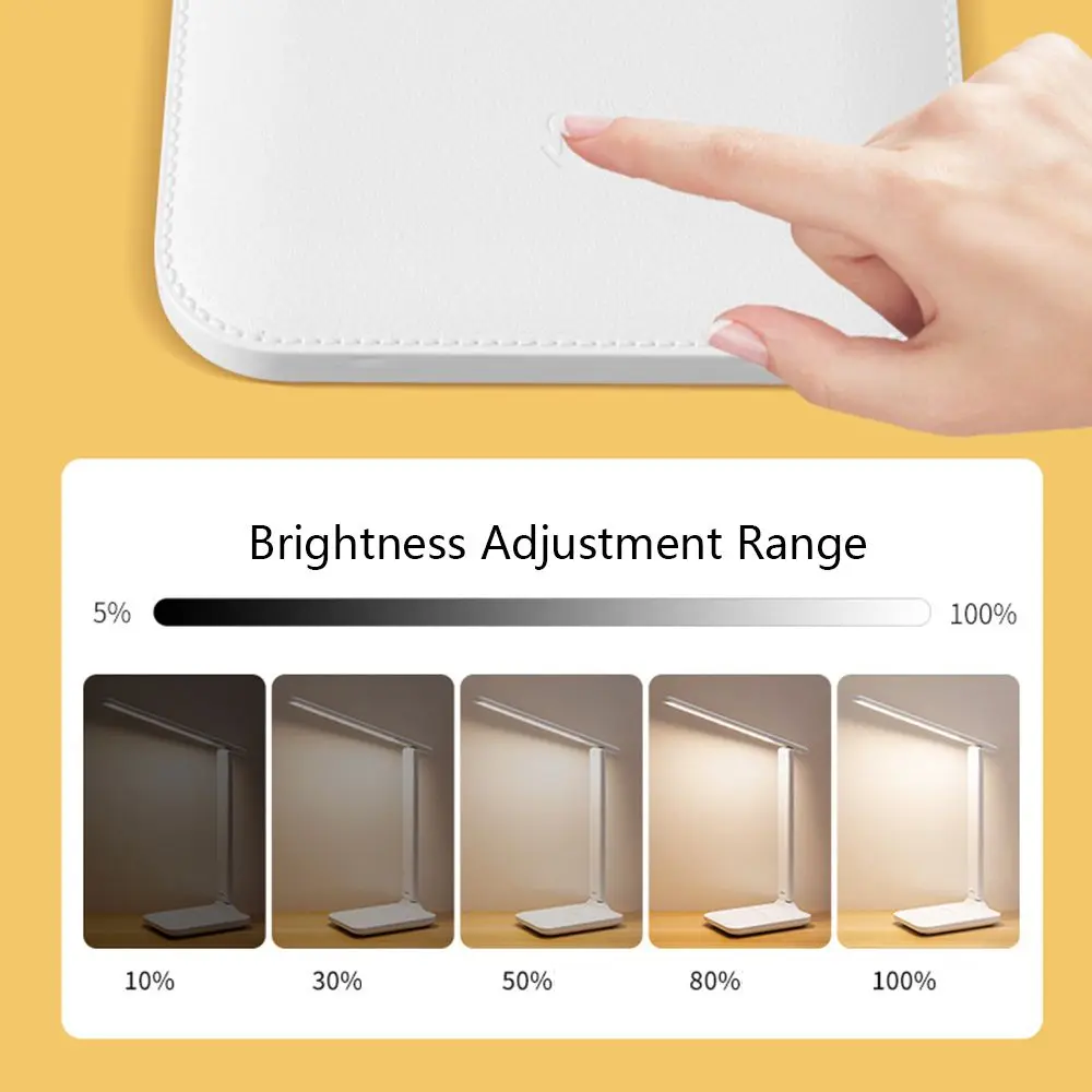 Портативная сенсорная настольная лампа USB для чтения настольные лампы