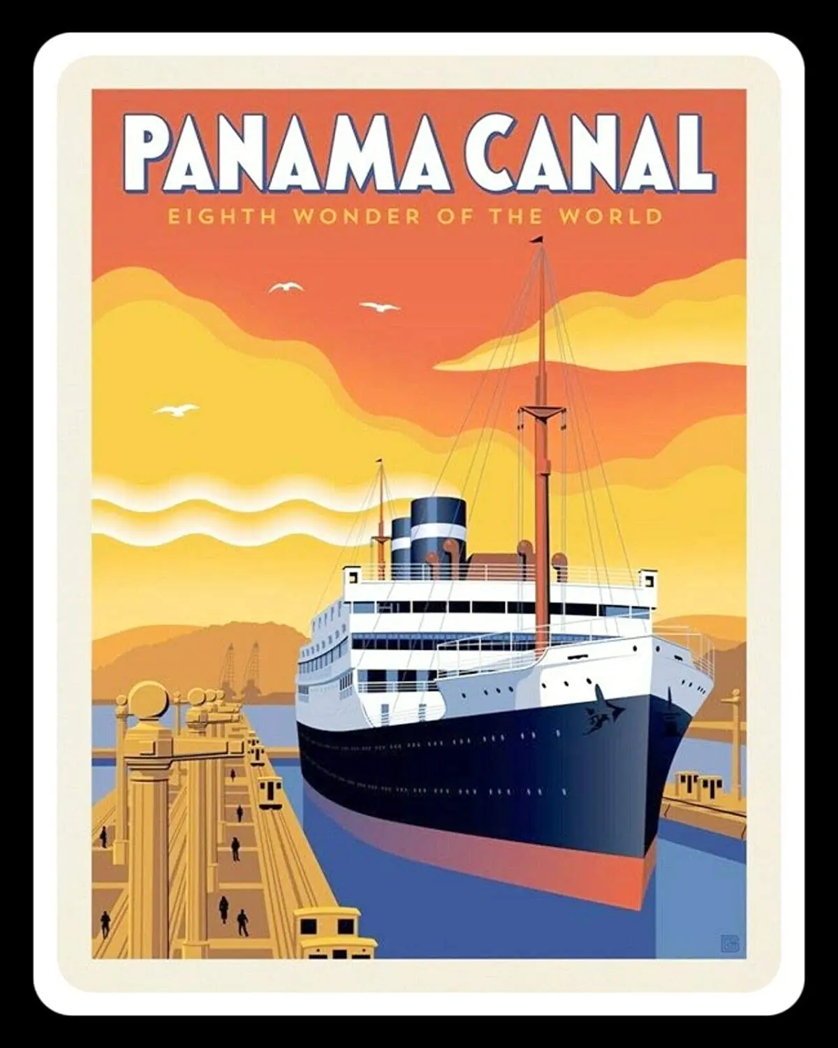 

Panama Canal Decor Signs 8x12 Inch Metal Tin Sign