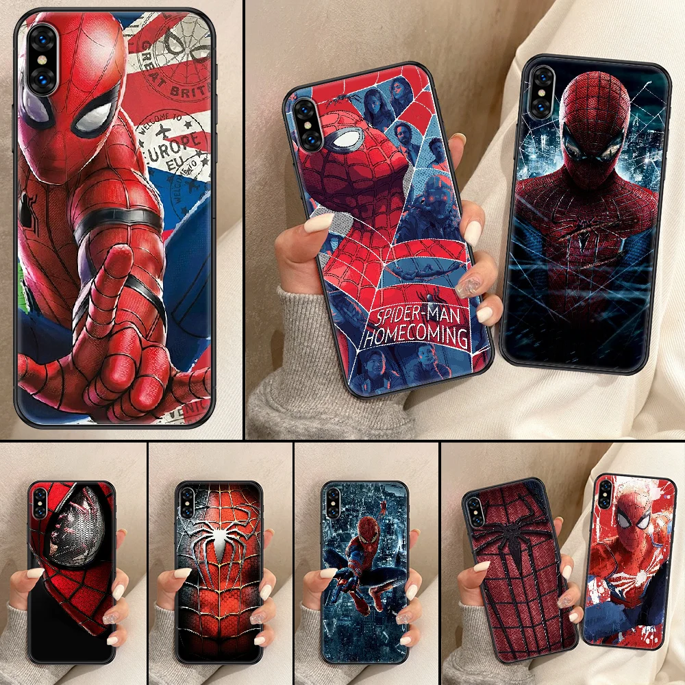 Чехол для телефона с пауками и супергероями iphone 5 5S SE 2 6 6S 7 8 11 12 Mini Plus X XS XR Pro Max