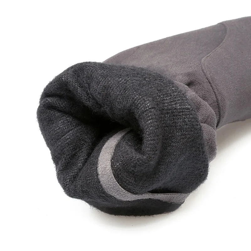 XJRHXJR модные замшевые кожаные сапоги до колена женские на высоком каблуке с