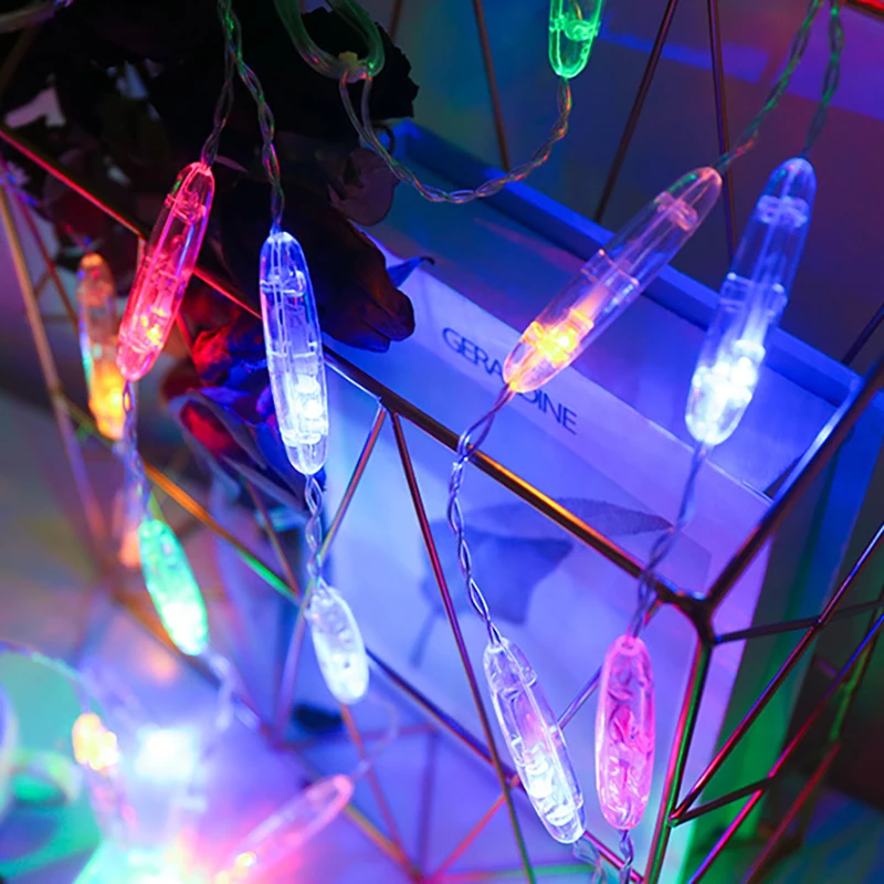 Водонепроницаемый 220 в ЕС штекер капли воды занавес свет Крытый Рождество