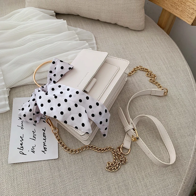 Белый Элегантная женская сумка-тоут с бантом из ленты летняя Новая высококачественная женская дизайнерская сумка из искусственной кожи с цепочкой на плечо - Цвет: Белый