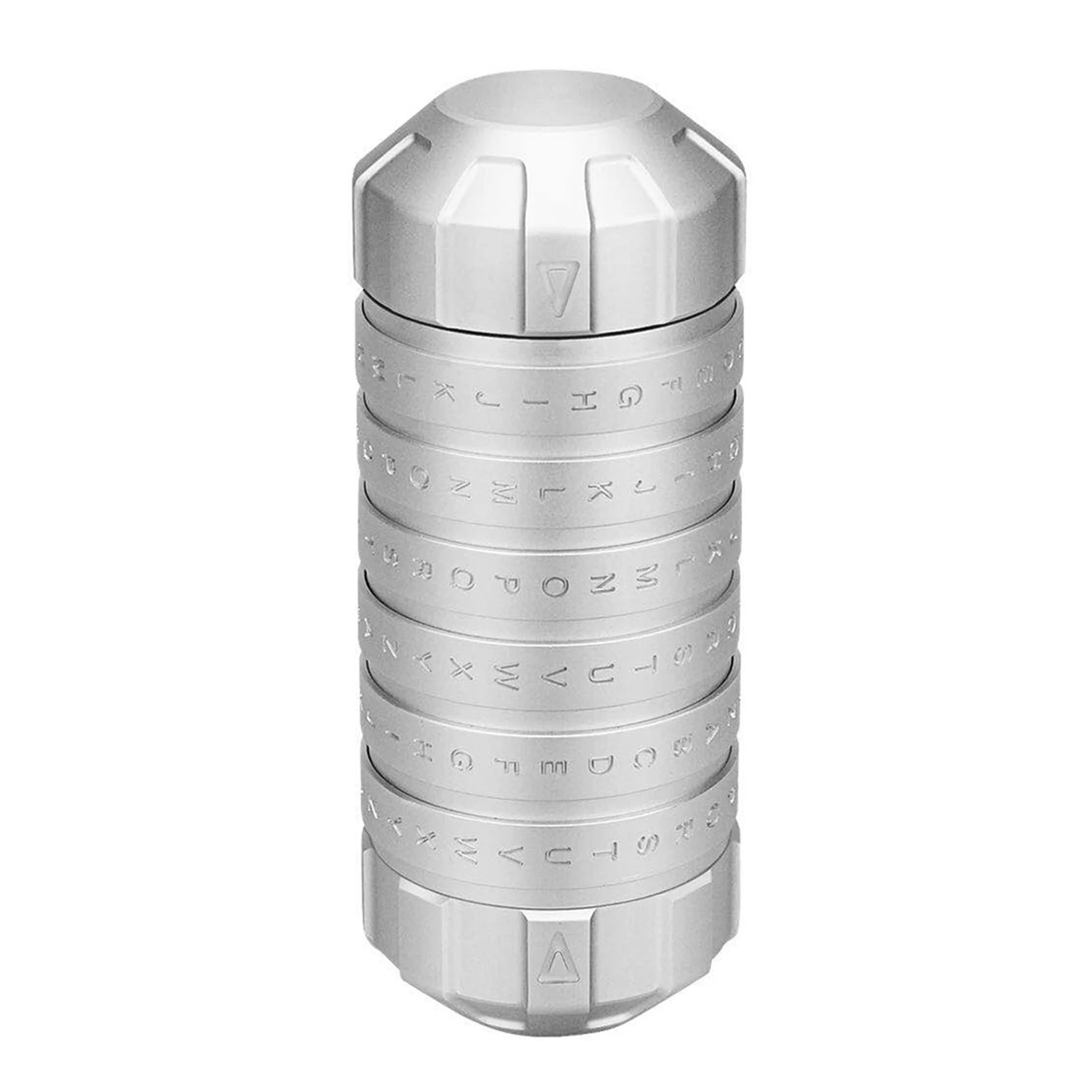 

Mini Cryptex Code Lock Valentine's Day Delicate Interesting Romantic Birthday Gifts Silver