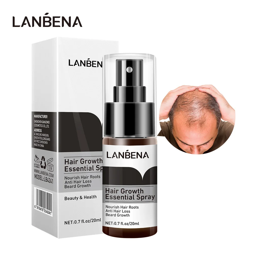 

LANBENA Hair Growth Essence Spray Product Preventing Baldness Consolidating Anti Hair Loss Nourish Roots Easy To Carry Hair Care