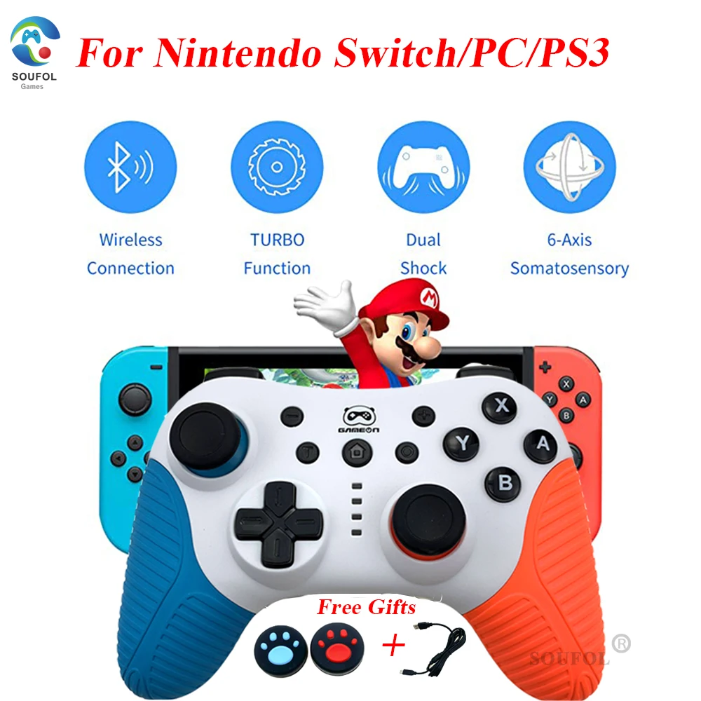 Новый беспроводной игровой джойстик для Nintendo Switch NS Pro консоль Bluetooth геймпад ПК
