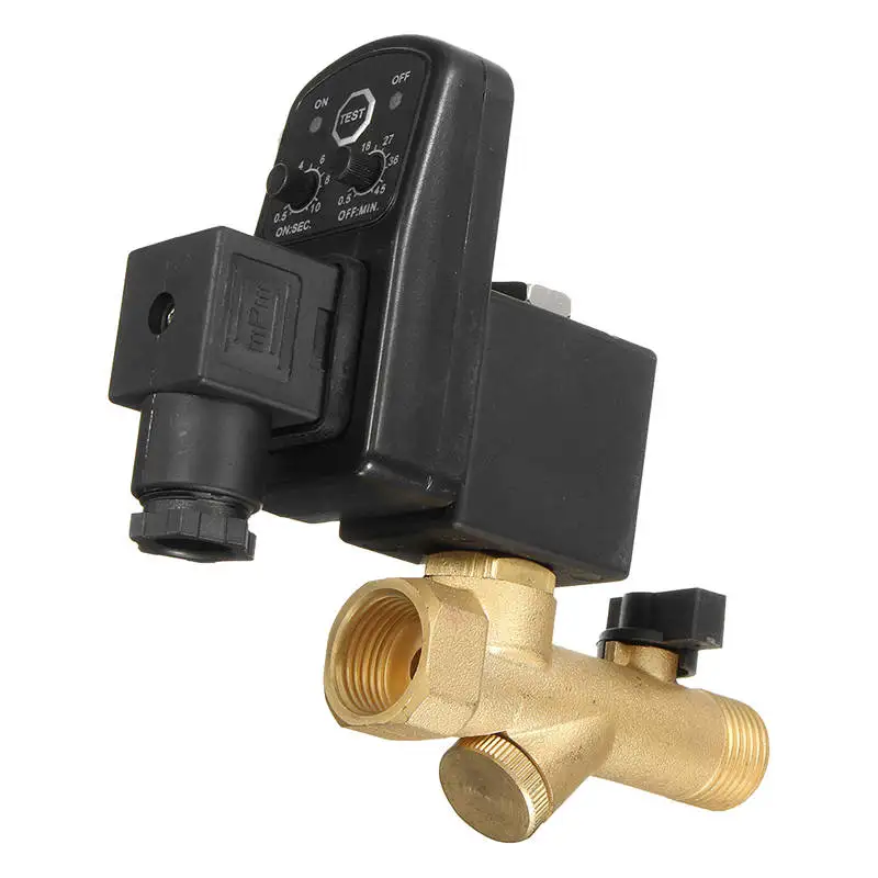 AC 220V 1/2inch Electronic Timed 2way Air Compressor Gas Tank Automatic Drain Valve | Обустройство дома