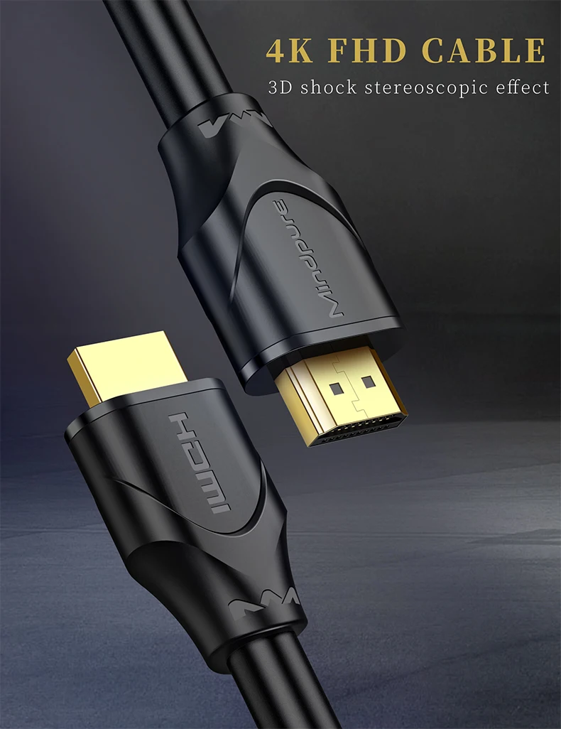 HDMI кабель 4k Аудио экстрактор hdmi к hdmi переключатель разветвитель hdmi 4k кабель Кабо hdmi 2,0 0,5 м 1 м 1,5 м 2 м 3 м 5 м 8 м 10 м 12 м 15 м 20 м
