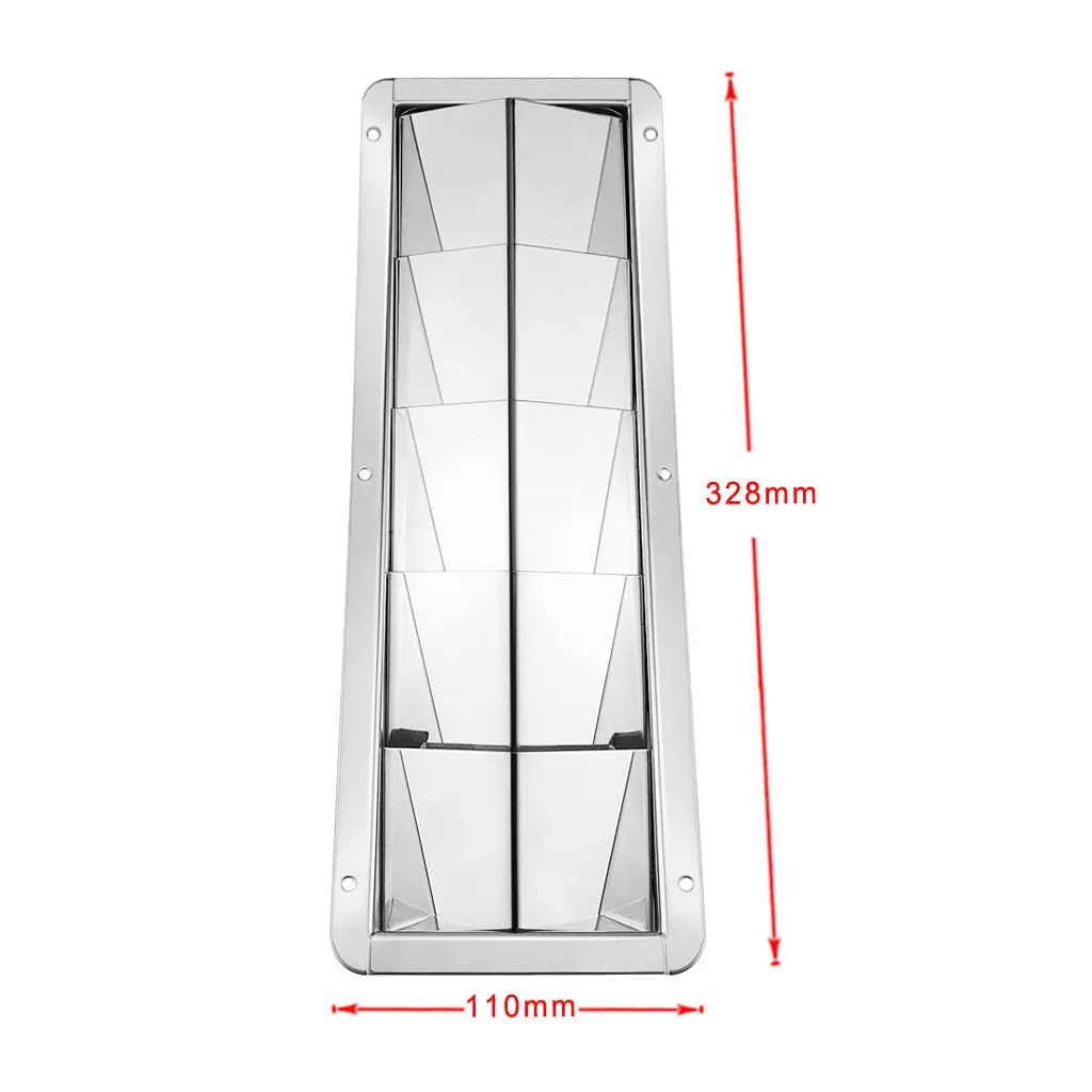 5 слотов из нержавеющей стали морская решетка вентиляции вентилятора |