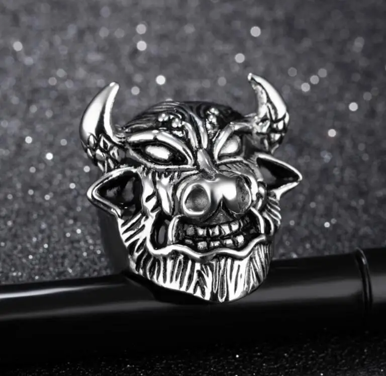 2020 модное властное кольцо с головой быка в стиле хип хоп индивидуальное собакой