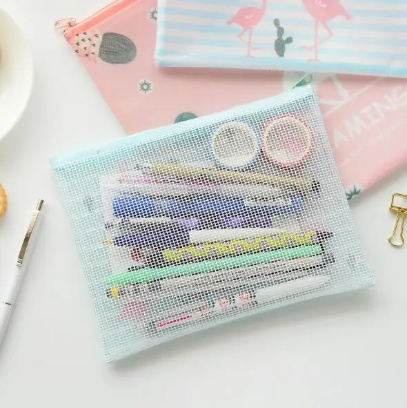 

Kawaii Creative Flamingo A4/A5/B6/Mini Waterproof Desk Organizer Document Bag File Folder PVC Hard Cover Storage Case Stationery