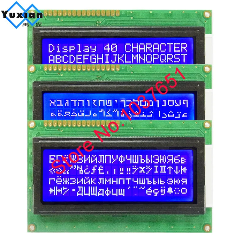 2 шт, русский кириллица, язык 20*4 204 2004A, ЖК-дисплей, модуль, синий WH2004A-TMI-CT#, промышленный ЖК-дисплей
