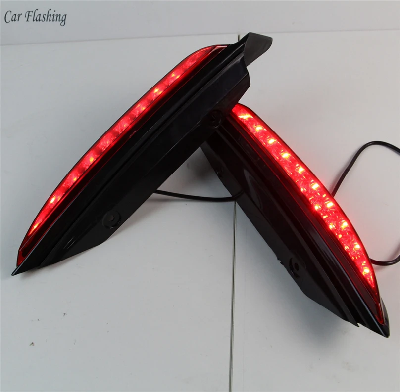 Car Flashing 2PCS For Ford Everest 2016 2017 2018 2019 LED Tail Light Rear Bumper Brake Lamp | Автомобильные фары