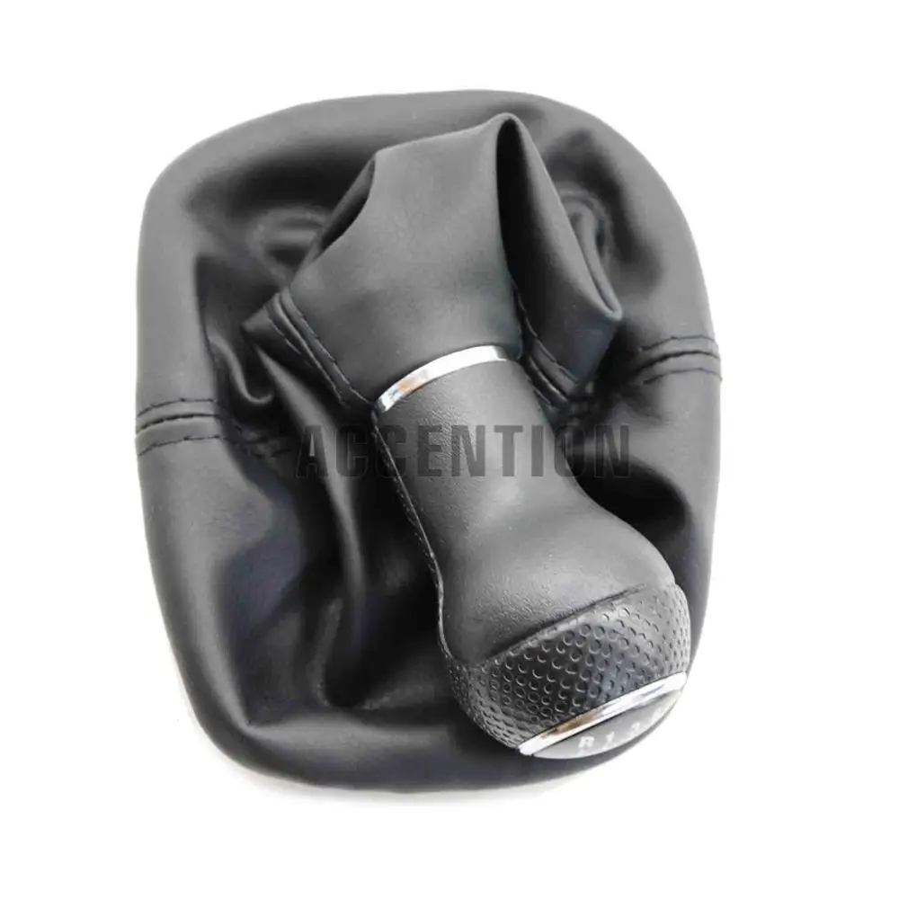 Автомобильный Стайлинг 5 скоростей 23 мм рычаг переключения передач с кожаным