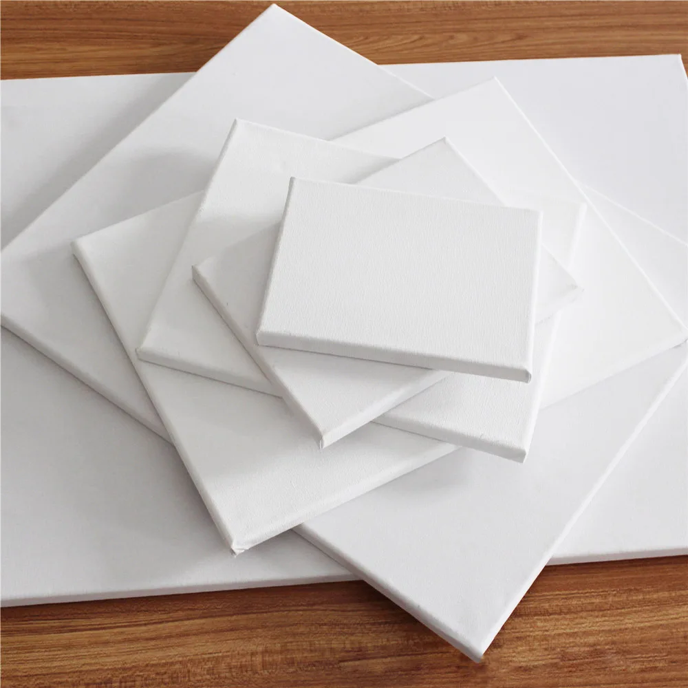 1 шт. хлопковая деревянная рамка картина маслом холст Белая пустая квадратная