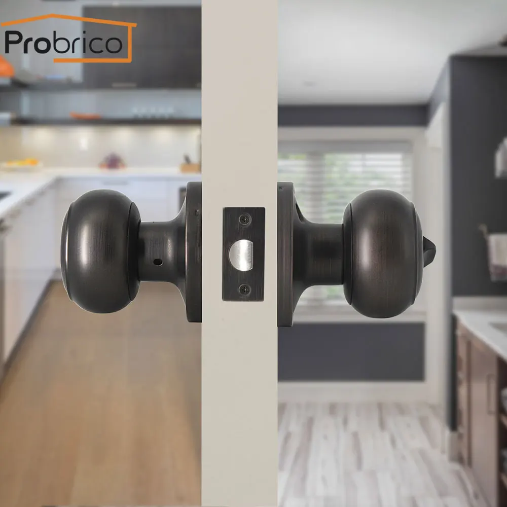 Probrico замок конфиденциальности для межкомнатных дверей передние и задние круглые