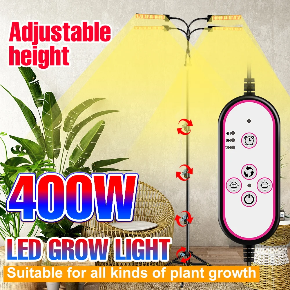 

400W LED Grow Light Full Spectrum 12V Plant Lamp 300W Lighting Fitolampy Indoor Phytolamps For Seedlings Flower Growth Tent Box