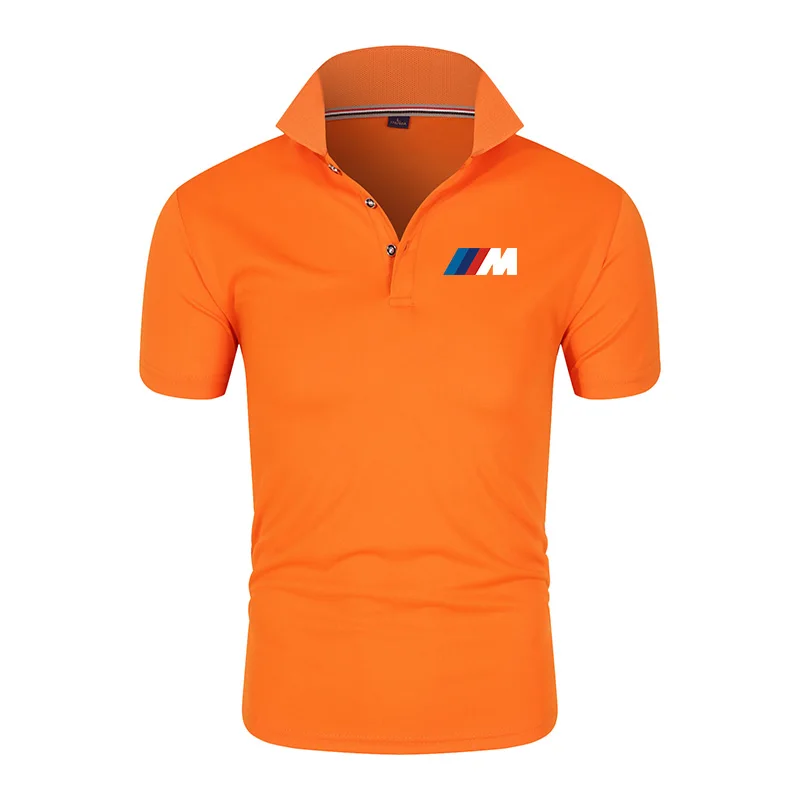 

Brand Summer Polo Shirt Men's Short Sleeve Lapel Slim Business Casual T-shirt Club Sportswear 4XL