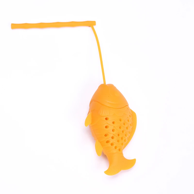 Cute Fish Tea Infuser Diffuser Food Grade Silicone Spice Herbal Strainer Loose Leaf Filter Shape Ball Accessories | Дом и сад