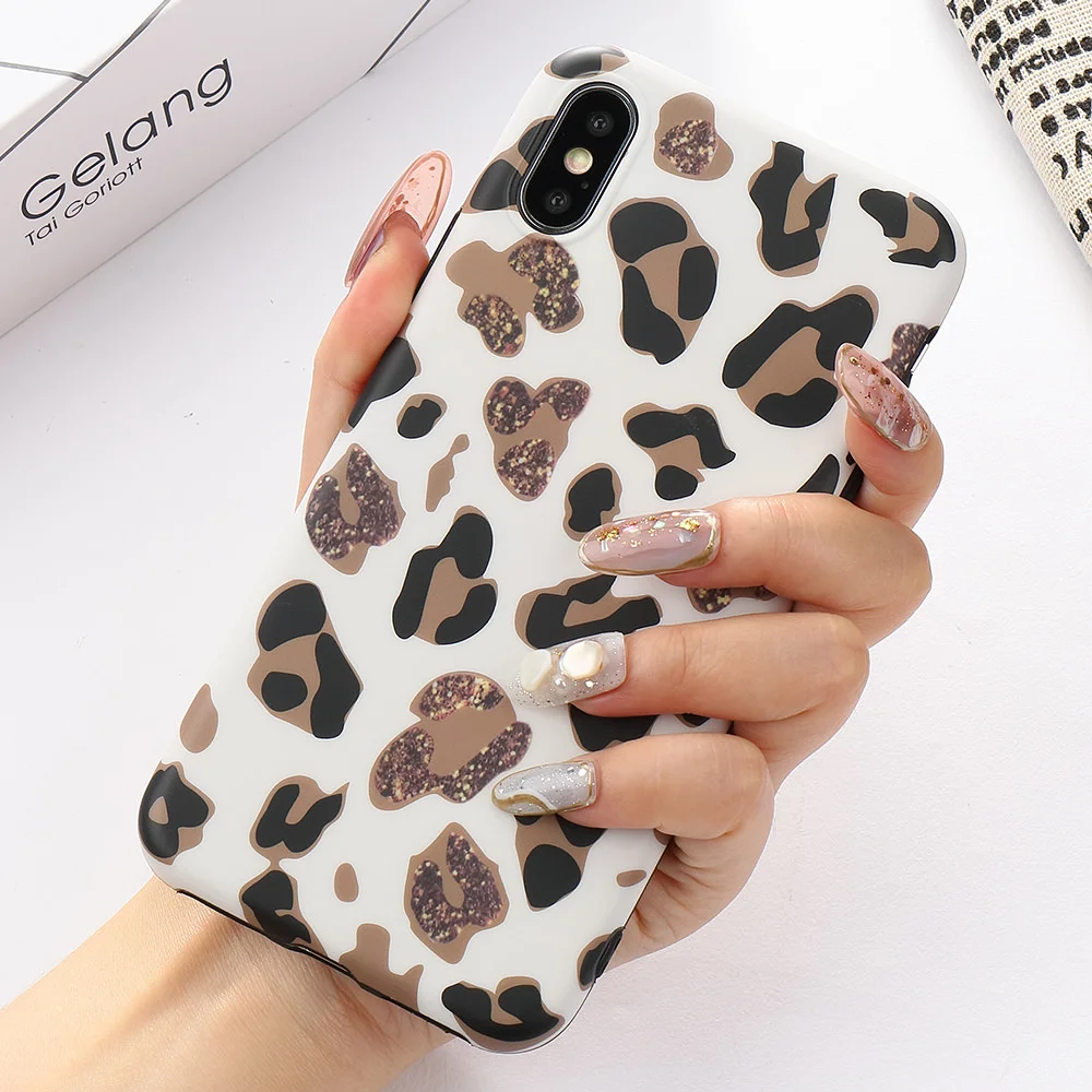 LAPOPNUT роскошный чехол с леопардовым принтом для Iphone 11 Pro Xs Max Xr X 8 7 Plus 6 6s SE 2020 мягкий