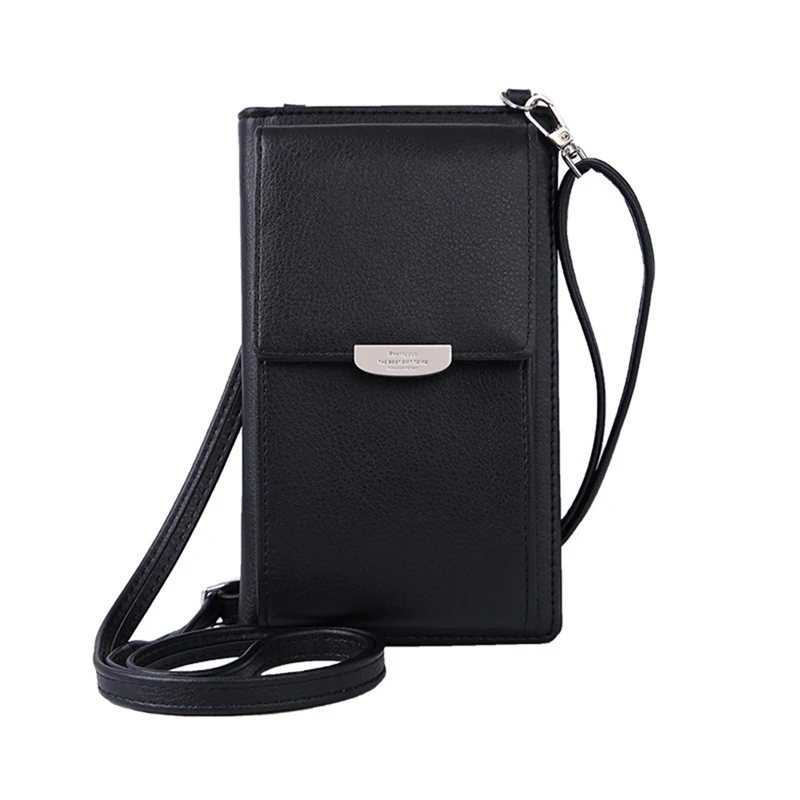 

Mini Shoulder Bag Fashion Casual Women Holding Mobile Phone Wallet Flip Touch Screen Practical Ladies Shoulder Bag