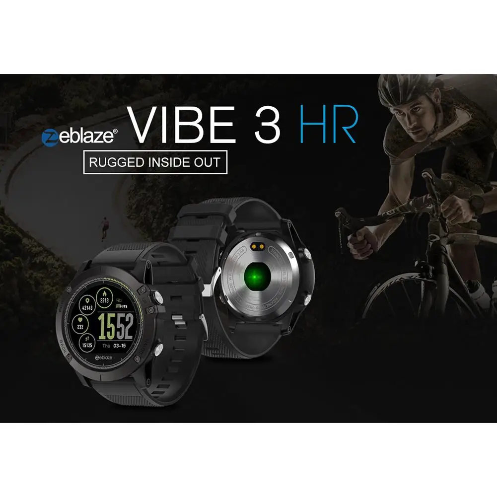 

Waterproof Smart Watch For IOS & Android Zeblaze VIBE3 HR IPS Color Display Sports Smartwatch Heart Rate Monitor
