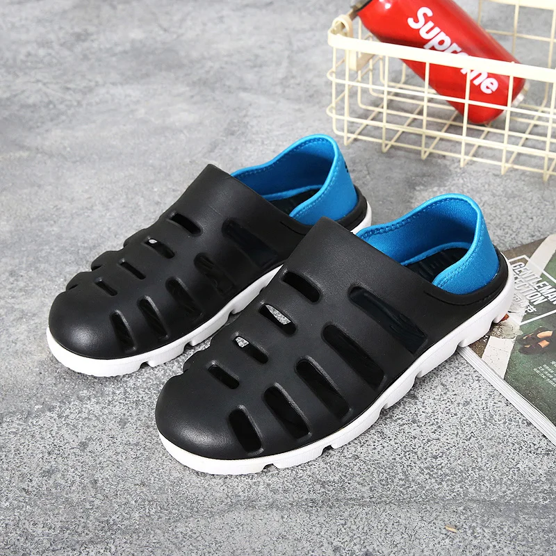 

Оригинальные Классические садовые шлепанцы для сада, мужские летние пляжные тапочки для воды, уличные желейные шлепанцы, обувь для садовод...