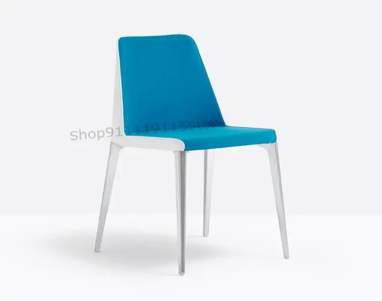 Customized Nordic Dining Chair Creative Back Cloth Art Home Desk Luxury Modern Leather Designer Cha |