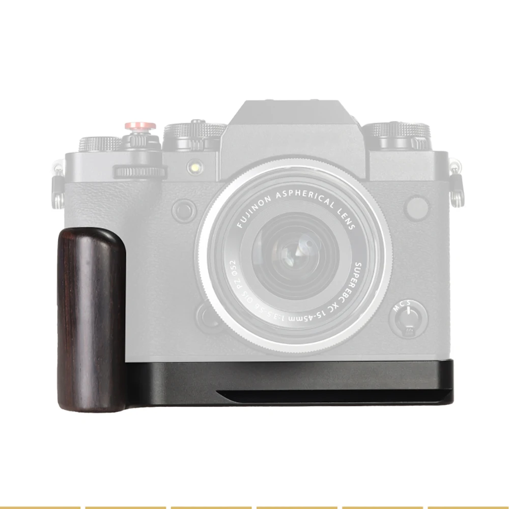 

WEPOTO XT4 Grip Metal BracketQuick Release Base Black EbonyLumber Handle Compatible with Fuji XT4(GP-XT4B)