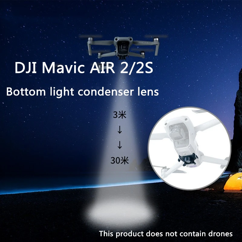 

for DJI Mavic AIR 2 Drone Bottom Light Condenser Lens Accessories for DJI Air 2S Landing Bottom Light Condenser Lens