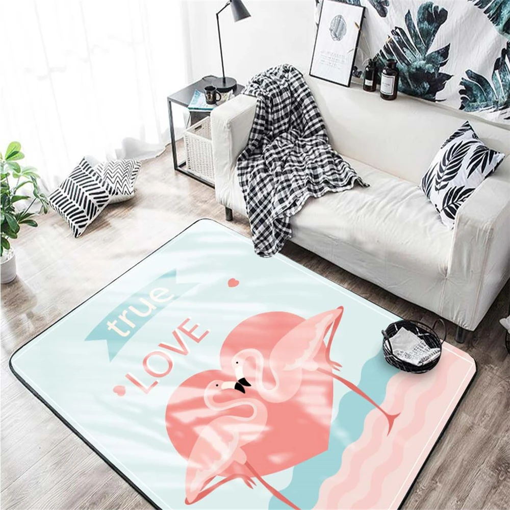 Мультяшный Единорог фламинго лиса ковер декор для детской комнаты игровой