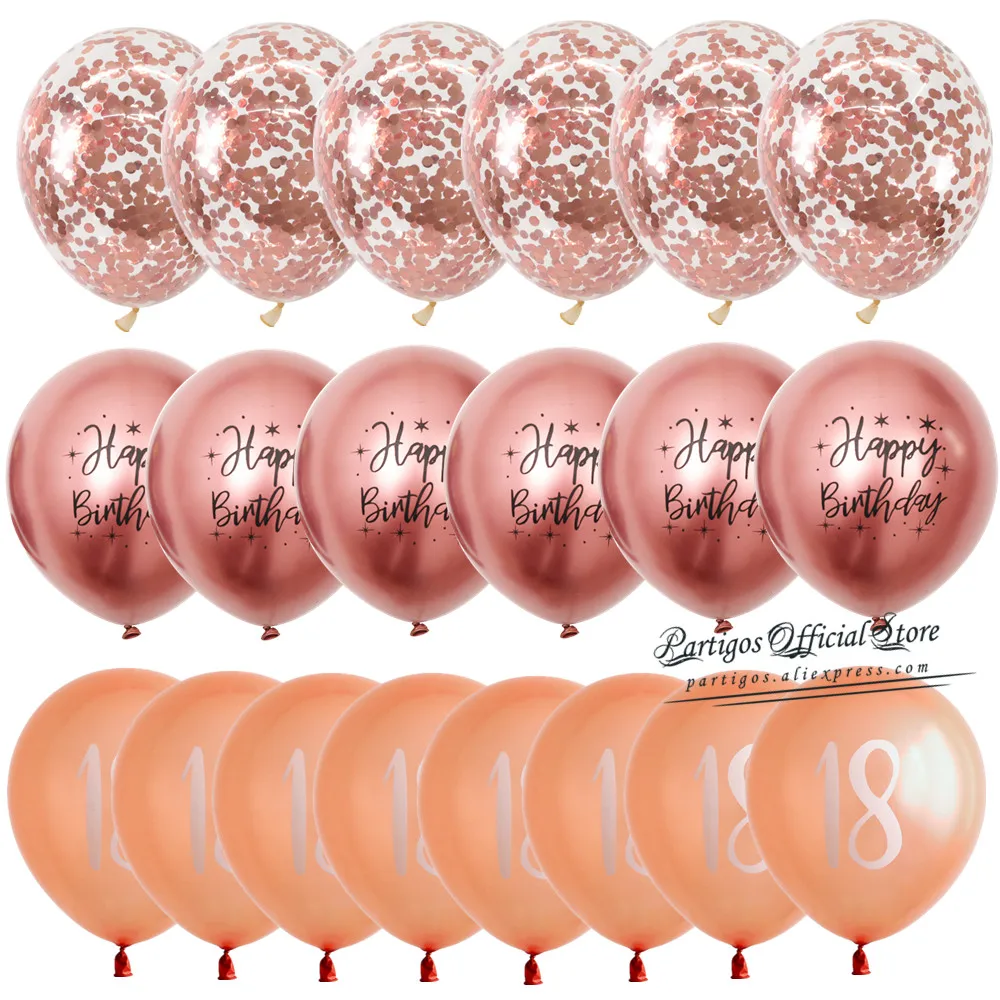 Набор разноцветных хромированных гелиевых шаров с конфетти 1 комплект | Дом и сад