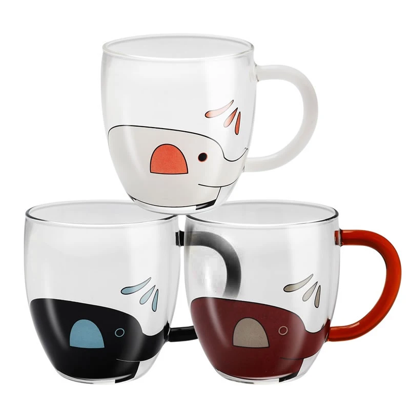 340 мл креативная кофейная кружка милая мультяшная в виде слона для чая пива