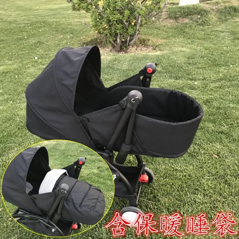 black with fence От 0 до 6 месяцев, спальный мешок, светильник, коляска для новорожденного, спальный блок, зимнее детское гнездо, аксессуары для коляски, аксессуары для коляски - Цвет: black with fence