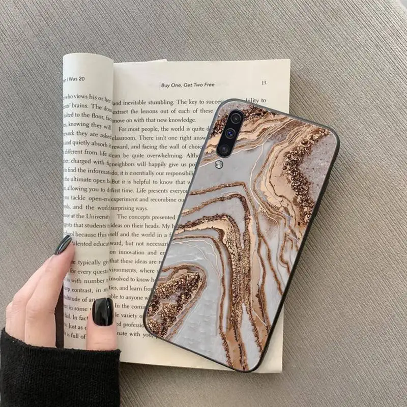 

luxury gold marble simple Phone Case For Samsung galaxy S 7 8 9 10 20 edge A 6 10 20 30 50 51 70 note 10 plus