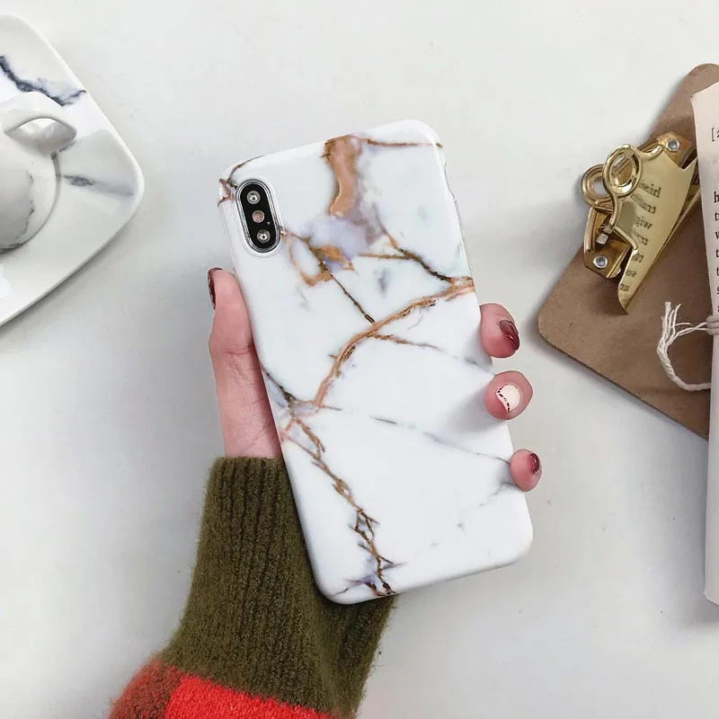 Marble Case For Xiaomi Redmi Note 8 7 6 5 Pro Case Soft TPU Back Cover For Redmi K20 Pro Case For Xiaomi Mi 8 Lite Mi 9 9T Cases