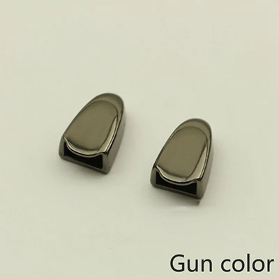 BD514-gunblack 50 шт. металлическая молния Потяните хвост замок пряжки с зажимом молния шнур стоп заглушка головка винт DIY сумки кожа аппаратные средства аксессуары ремесла - Цвет: BD514-gunblack