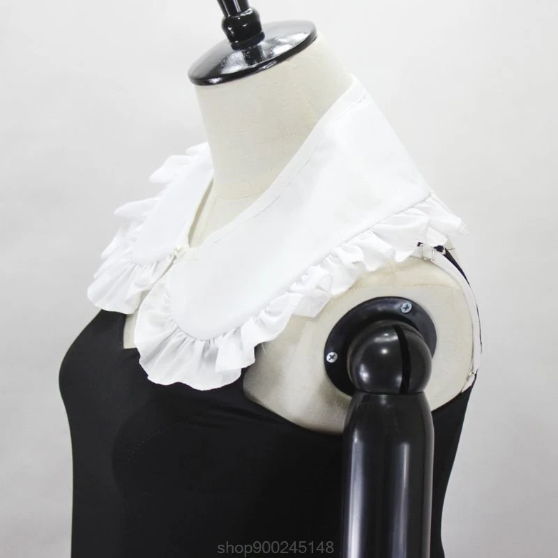 

Sweet Women Girls White Doll False Fake Collar Pleated Ruffles Patchwork Trim Detachable Half Shirt Shawl O20 20 Dropshipping