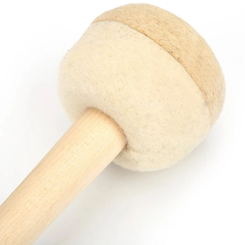 

Drumsticks, Wool Felt Drum Sticks, Non-Slip Bass Drum Sticks, Indispensable Musical Instrument Accessories (2 Pieces)