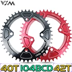 Круглый узкий широкий круг для горного велосипеда VXM 104BCD 40T 42T коленчатый набор зубчатая пластина части 104 BCD бензопилы